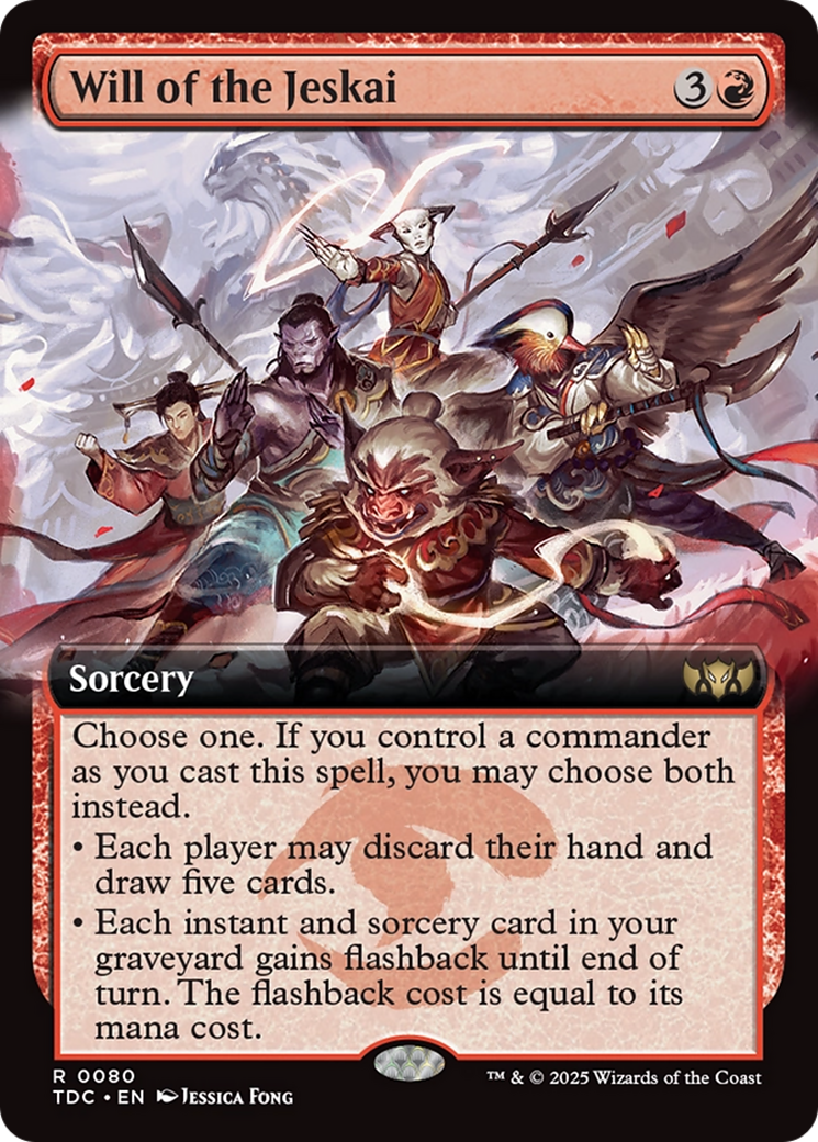 Will of the Jeskai (Extended Art) [Tarkir: Dragonstorm Commander] | Game Master's Emporium (The New GME)