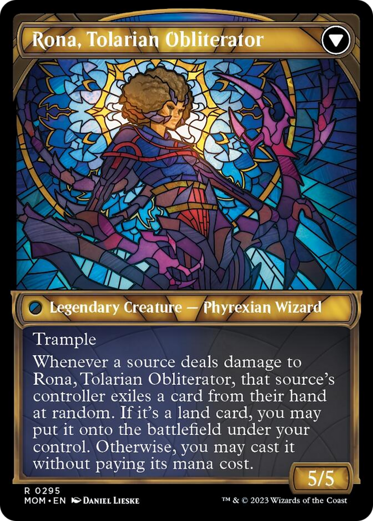 Rona, Herald of Invasion // Rona, Tolarian Obliterator (Showcase Planar Booster Fun) [March of the Machine] | Game Master's Emporium (The New GME)