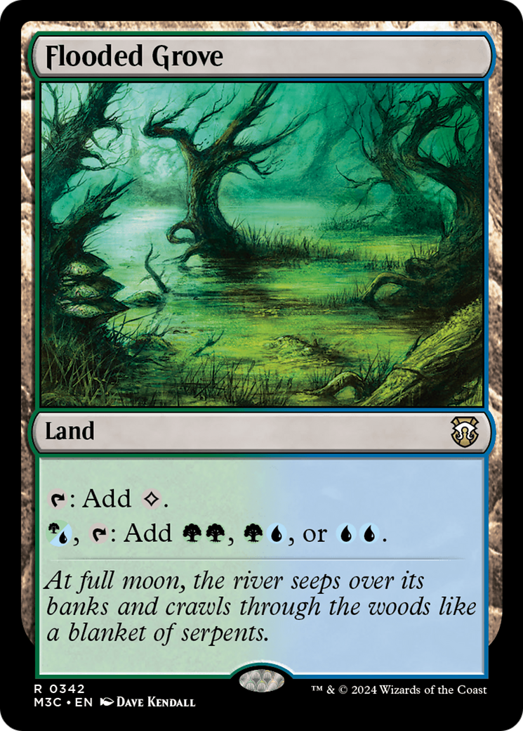 Flooded Grove (Ripple Foil) [Modern Horizons 3 Commander] | Game Master's Emporium (The New GME)