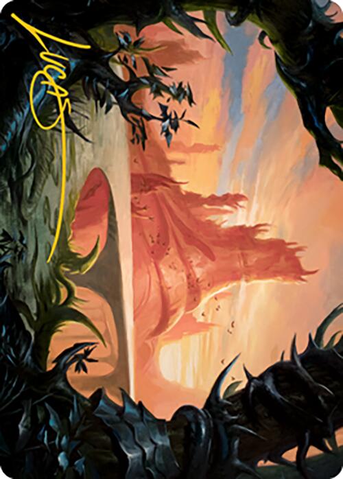 Slagwoods Bridge Art Card (Gold-Stamped Signature) [Modern Horizons 2 Art Series] | Game Master's Emporium (The New GME)