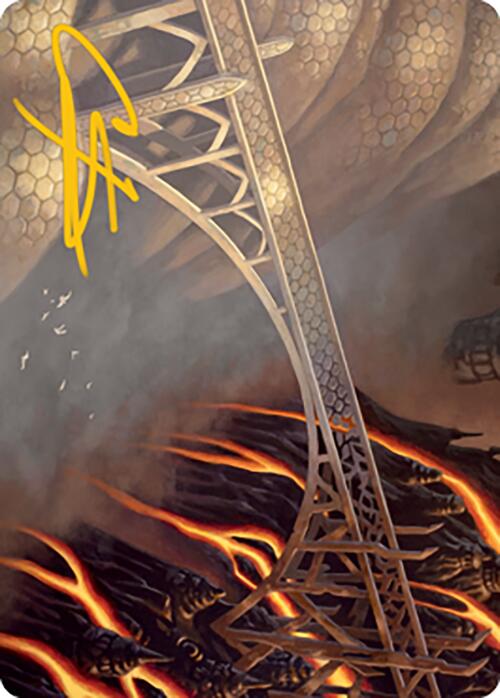 Rustvale Bridge Art Card (Gold-Stamped Signature) [Modern Horizons 2 Art Series] | Game Master's Emporium (The New GME)