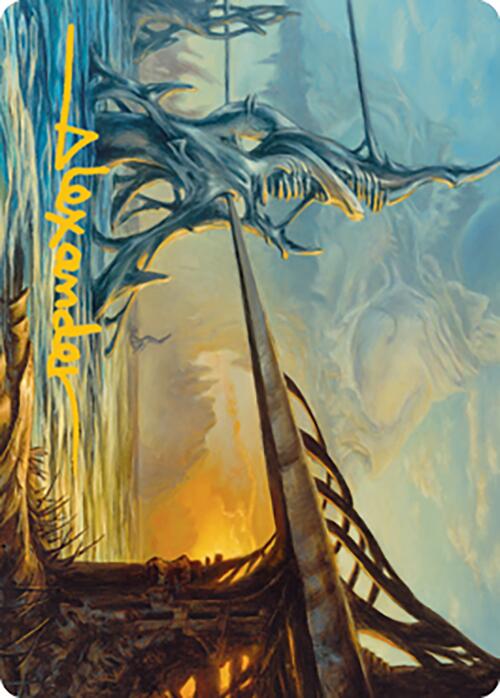 Razortide Bridge Art Card (Gold-Stamped Signature) [Modern Horizons 2 Art Series] | Game Master's Emporium (The New GME)