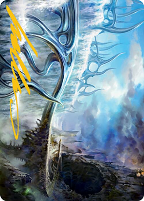 Mistvault Bridge Art Card (Gold-Stamped Signature) [Modern Horizons 2 Art Series] | Game Master's Emporium (The New GME)