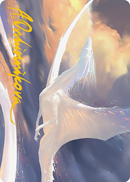 Timeless Dragon Art Card (Gold-Stamped Signature) [Modern Horizons 2 Art Series] | Game Master's Emporium (The New GME)