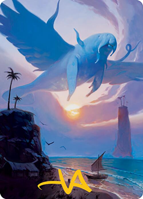 Aeromoeba Art Card (Gold-Stamped Signature) [Modern Horizons 2 Art Series] | Game Master's Emporium (The New GME)