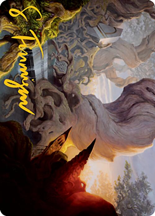 Yavimaya, Cradle of Growth Art Card (Gold-Stamped Signature) [Modern Horizons 2 Art Series] | Game Master's Emporium (The New GME)