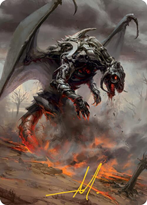 Scion of Draco Art Card (Gold-Stamped Signature) [Modern Horizons 2 Art Series] | Game Master's Emporium (The New GME)