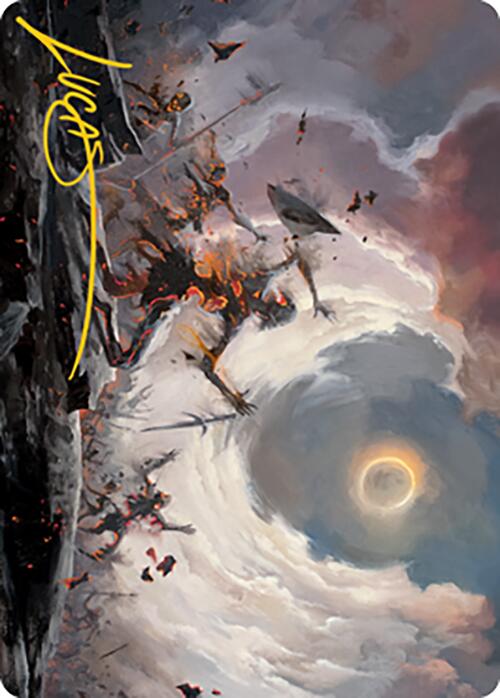 Damn Art Card (Gold-Stamped Signature) [Modern Horizons 2 Art Series] | Game Master's Emporium (The New GME)