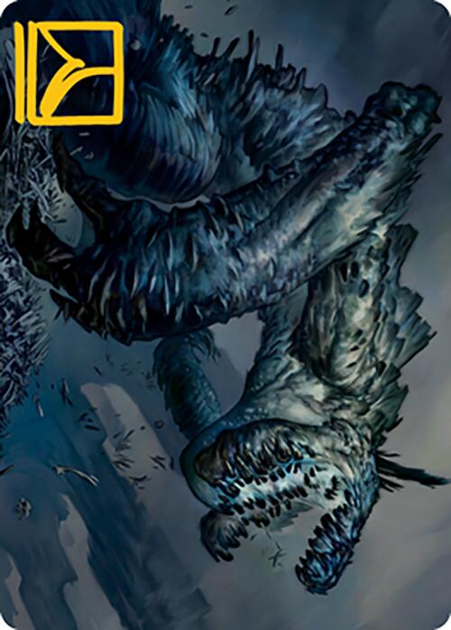Necrogoyf Art Card (Gold-Stamped Signature) [Modern Horizons 2 Art Series] | Game Master's Emporium (The New GME)