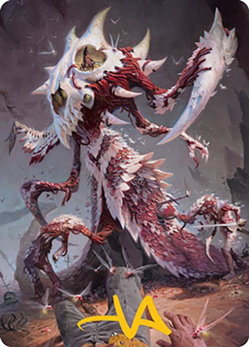 Grist, the Hunger Tide Art Card (56) (Gold-Stamped Signature) [Modern Horizons 2 Art Series] | Game Master's Emporium (The New GME)