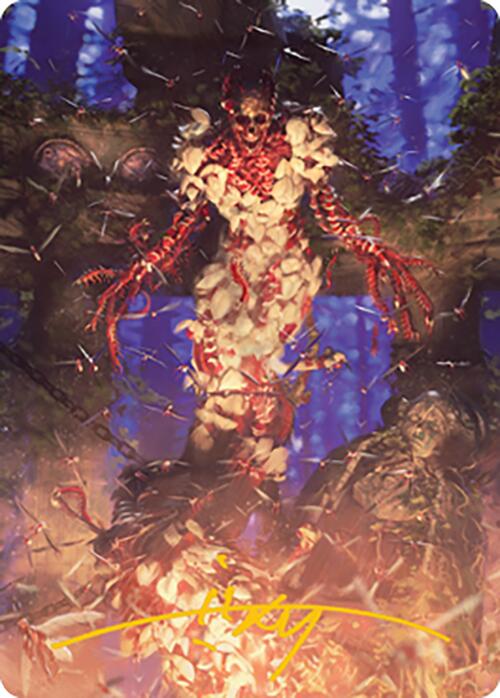 Grist, the Hunger Tide Art Card (55) (Gold-Stamped Signature) [Modern Horizons 2 Art Series] | Game Master's Emporium (The New GME)