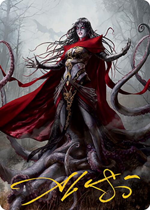 Geyadrone Dihada Art Card (53) (Gold-Stamped Signature) [Modern Horizons 2 Art Series] | Game Master's Emporium (The New GME)