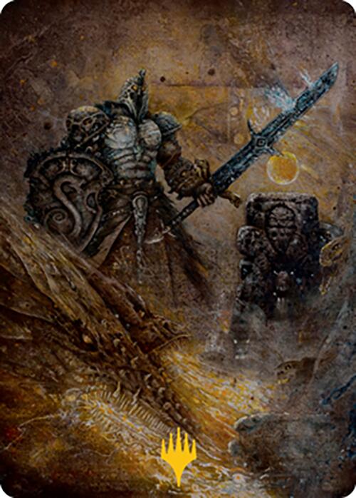 Dakkon, Shadow Slayer Art Card (48) (Gold-Stamped Signature) [Modern Horizons 2 Art Series] | Game Master's Emporium (The New GME)