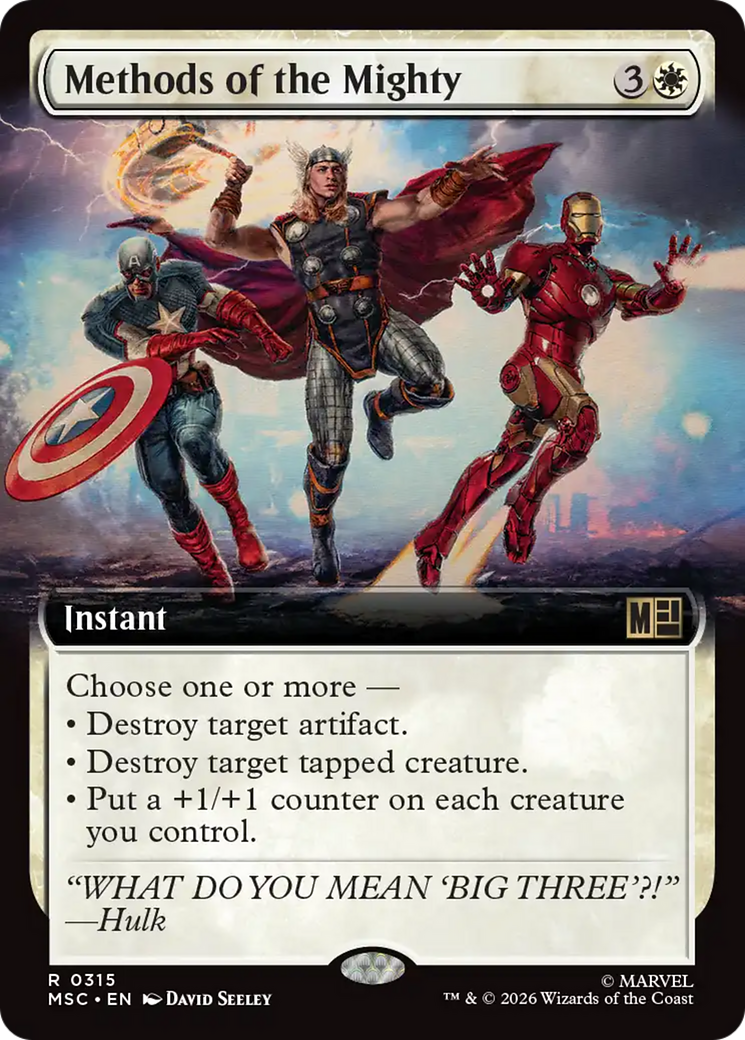 Methods of the Mighty (Extended Art) [Marvel Super Heroes Commander] | Game Master's Emporium (The New GME)