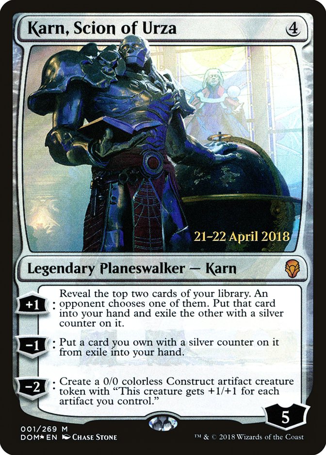 Karn, Scion of Urza [Dominaria Prerelease Promos] | Game Master's Emporium (The New GME)