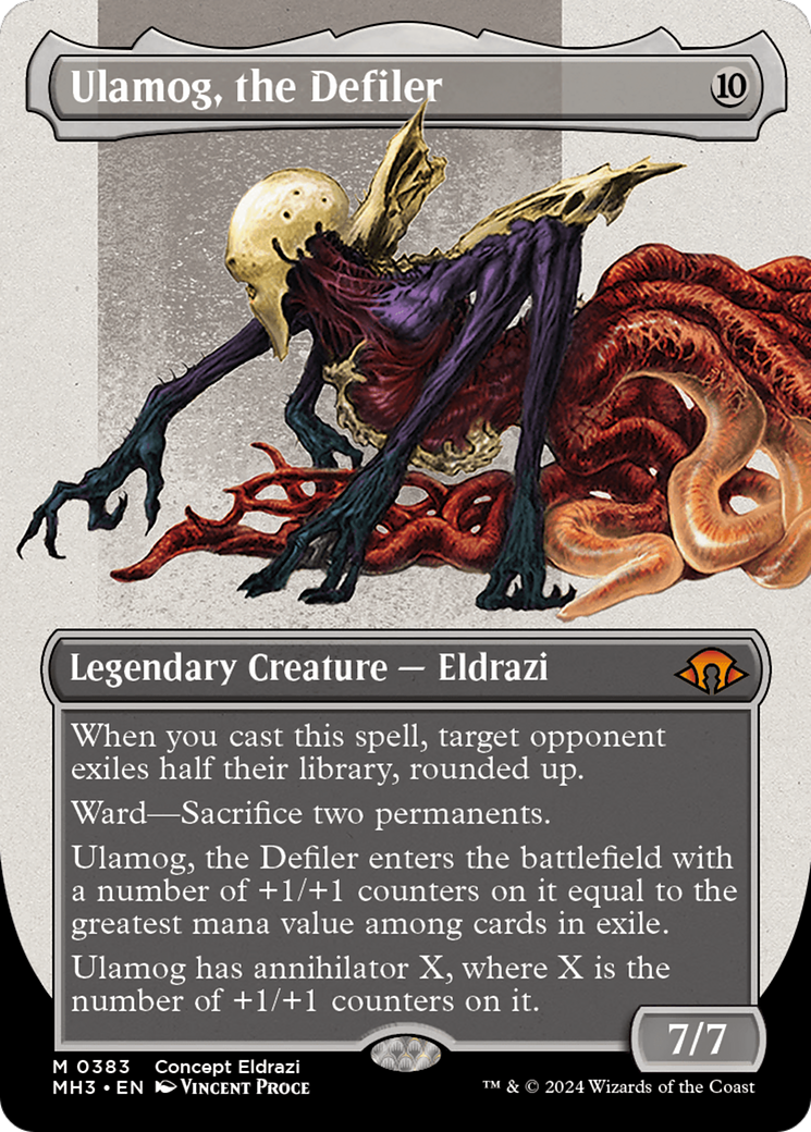 Ulamog, the Defiler (Borderless) (Serialized) [Modern Horizons 3] | Game Master's Emporium (The New GME)
