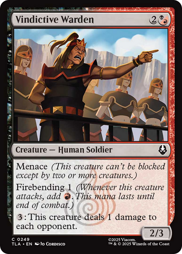 Vindictive Warden [Avatar: The Last Airbender] | Game Master's Emporium (The New GME)
