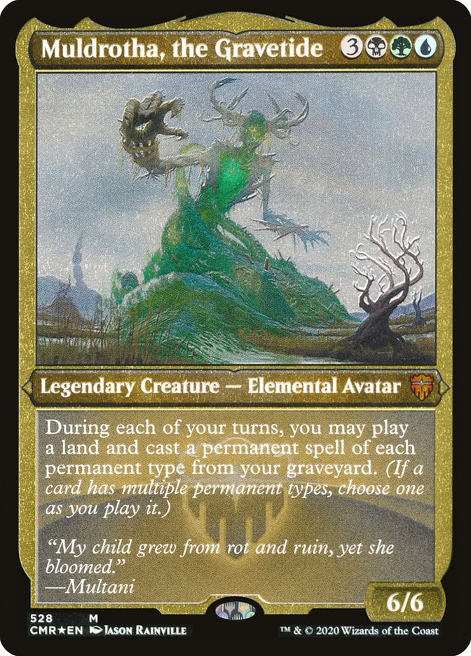 Muldrotha, the Gravetide (Etched) [Commander Legends] | Game Master's Emporium (The New GME)