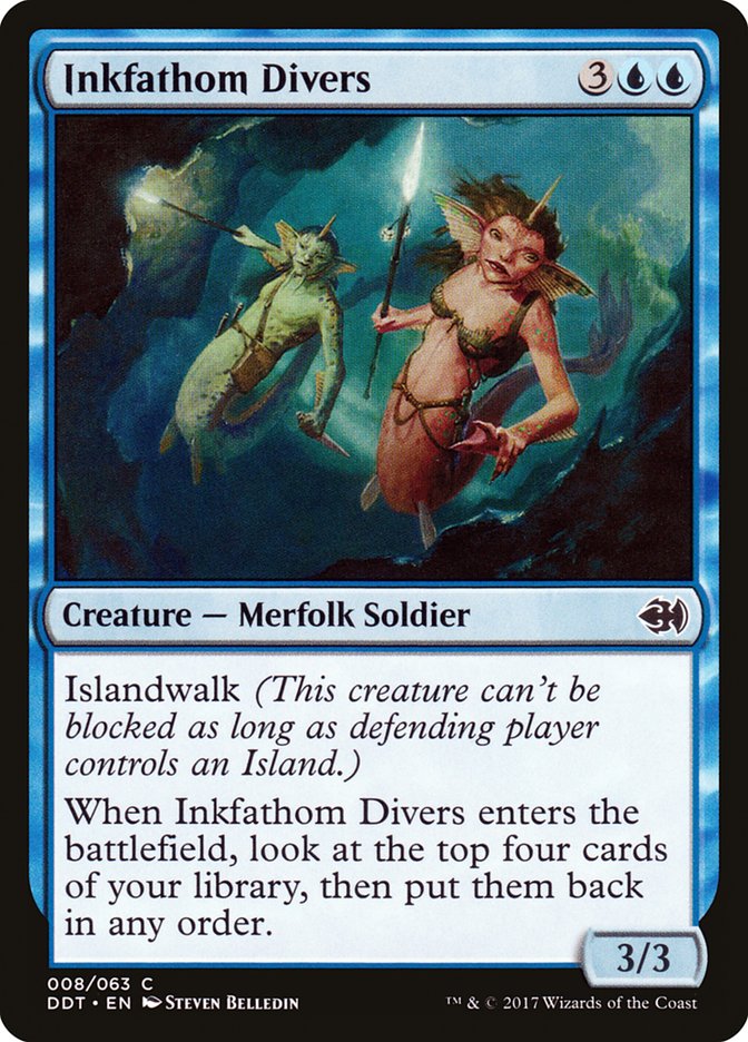 Inkfathom Divers [Duel Decks: Merfolk vs. Goblins] | Game Master's Emporium (The New GME)