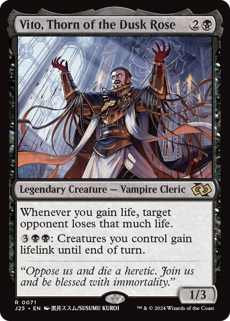 Vito, Thorn of the Dusk Rose (Anime) [Foundations Jumpstart] | Game Master's Emporium (The New GME)