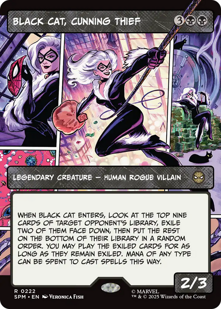 Black Cat, Cunning Thief (Borderless) [Marvel's Spider-Man] | Game Master's Emporium (The New GME)