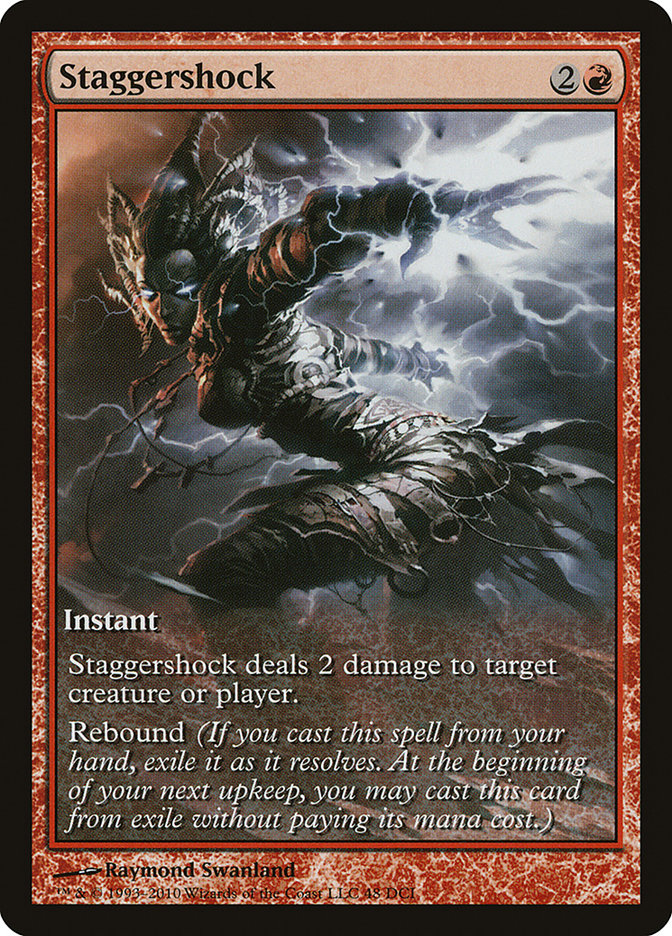 Staggershock (Game Day) (Extended Art) [Rise of the Eldrazi Promos] | Game Master's Emporium (The New GME)