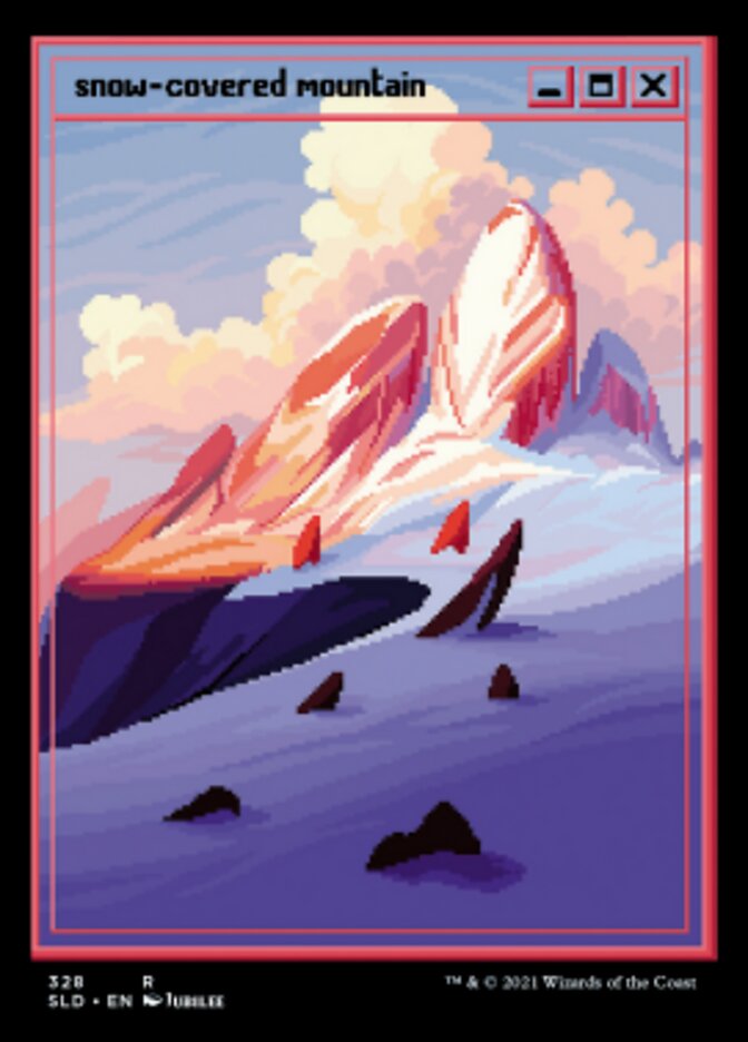 Snow-Covered Mountain (Foil Etched) [Secret Lair Drop Series] | Game Master's Emporium (The New GME)