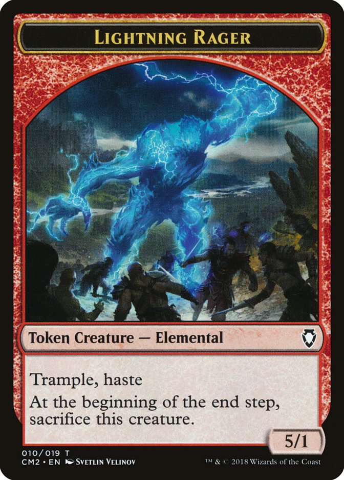 Lightning Rager Token [Commander Anthology Volume II Tokens] | Game Master's Emporium (The New GME)
