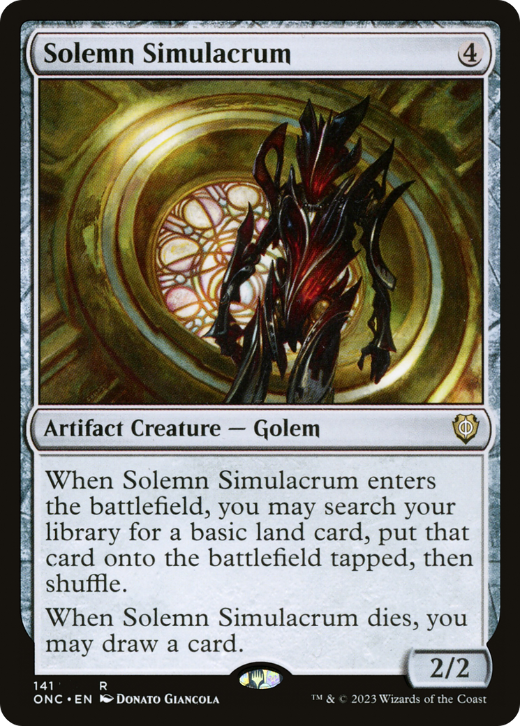 Solemn Simulacrum [Phyrexia: All Will Be One Commander] | Game Master's Emporium (The New GME)