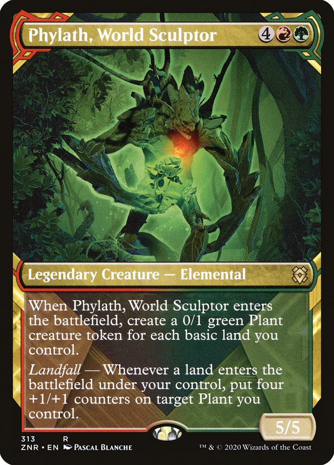 Phylath, World Sculptor (Showcase) [Zendikar Rising] | Game Master's Emporium (The New GME)
