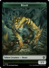 Beast (024) // Treasure Double-Sided Token [Bloomburrow Commander Tokens] | Game Master's Emporium (The New GME)