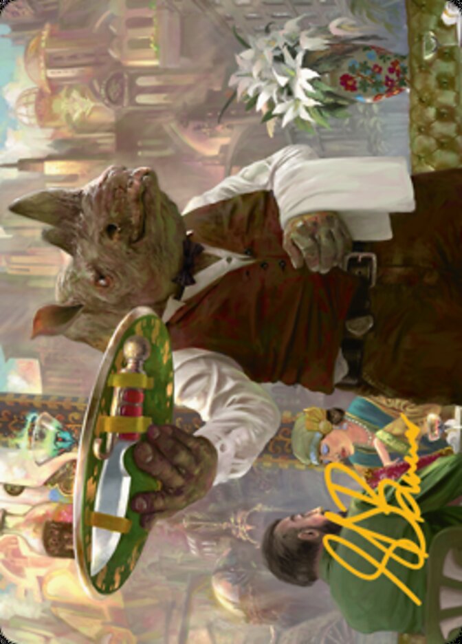 Killer Service Art Card (Gold-Stamped Signature) [Streets of New Capenna Art Series] | Game Master's Emporium (The New GME)