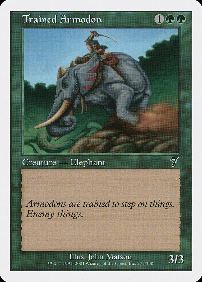 Trained Armodon [Seventh Edition] | Game Master's Emporium (The New GME)