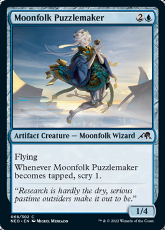 Moonfolk Puzzlemaker [Kamigawa: Neon Dynasty] | Game Master's Emporium (The New GME)