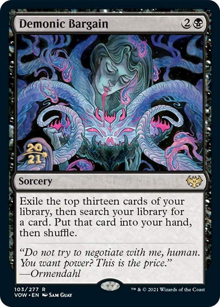 Demonic Bargain [Innistrad: Crimson Vow Prerelease Promos] | Game Master's Emporium (The New GME)