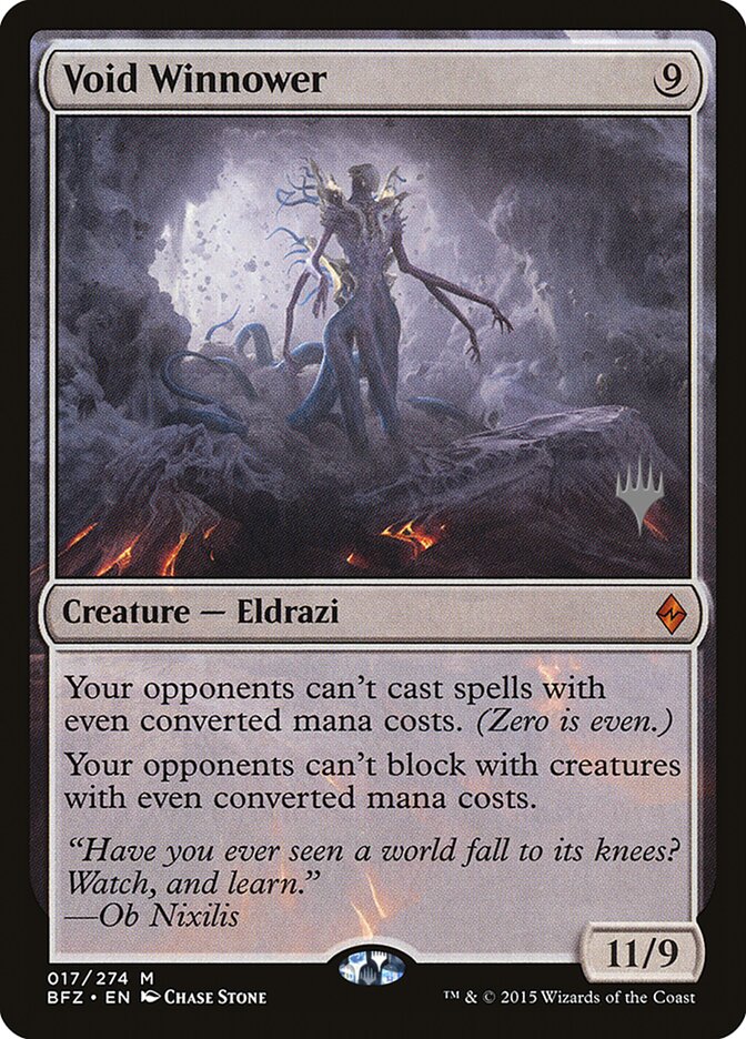 Void Winnower (Promo Pack) [Battle for Zendikar Promos] | Game Master's Emporium (The New GME)