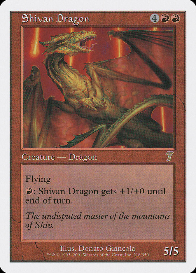 Shivan Dragon [Seventh Edition] | Game Master's Emporium (The New GME)