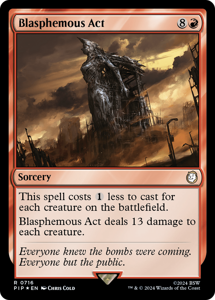 Blasphemous Act (Surge Foil) [Fallout] | Game Master's Emporium (The New GME)