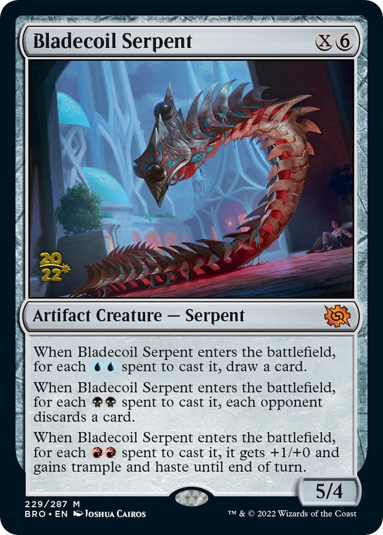 Bladecoil Serpent [The Brothers' War Prerelease Promos] | Game Master's Emporium (The New GME)
