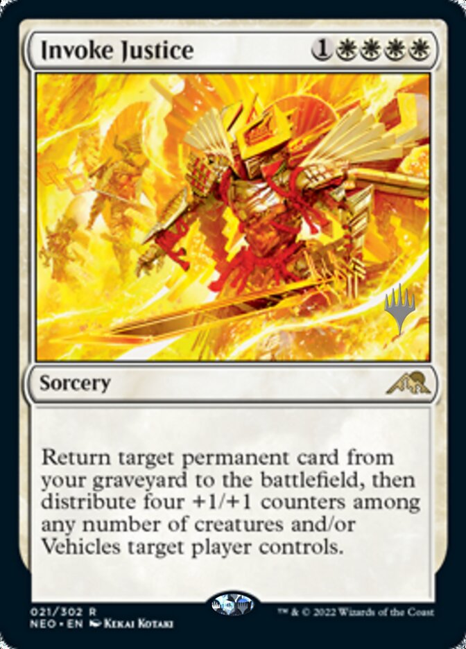 Invoke Justice (Promo Pack) [Kamigawa: Neon Dynasty Promos] | Game Master's Emporium (The New GME)