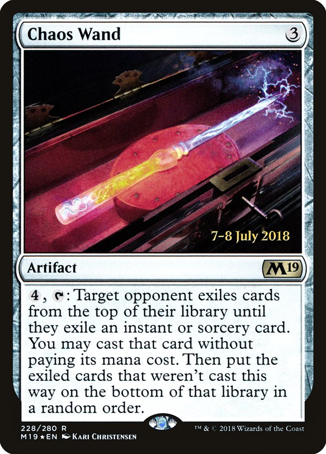 Chaos Wand [Core Set 2019 Prerelease Promos] | Game Master's Emporium (The New GME)