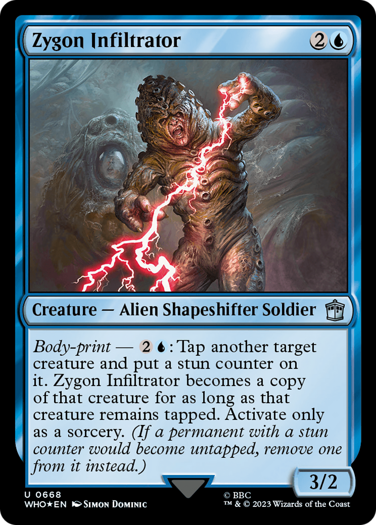 Zygon Infiltrator (Surge Foil) [Doctor Who] | Game Master's Emporium (The New GME)