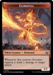 Elemental (22) // Elemental (9) Double-Sided Token [March of the Machine Commander Tokens] | Game Master's Emporium (The New GME)