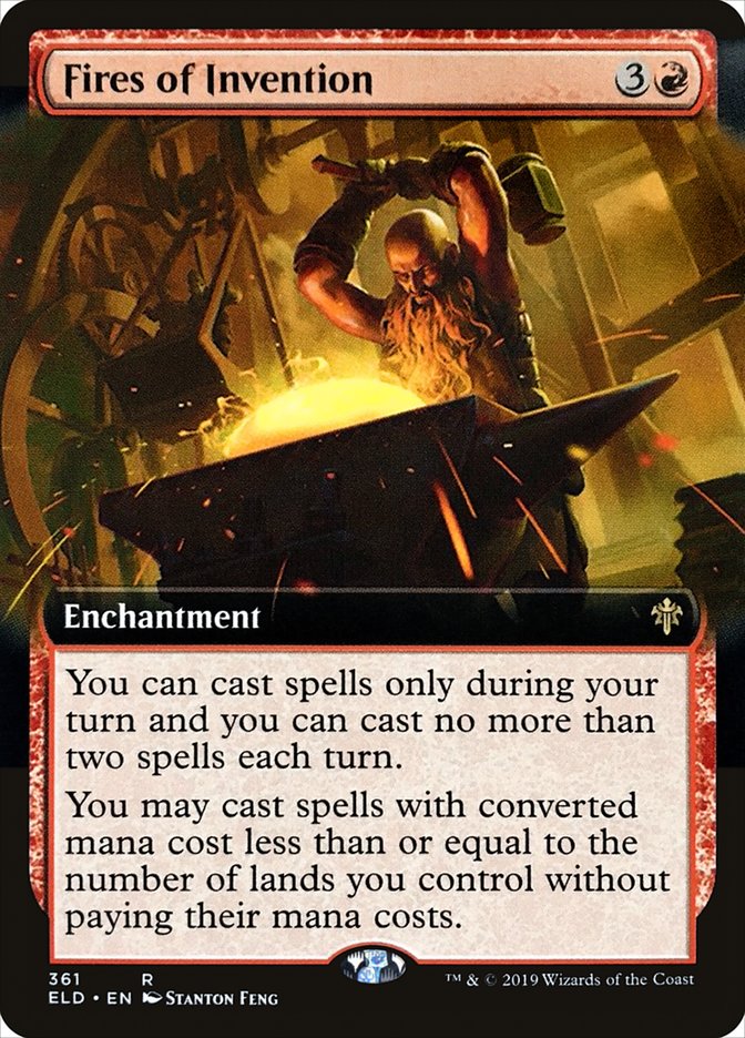 Fires of Invention (Extended Art) [Throne of Eldraine] | Game Master's Emporium (The New GME)