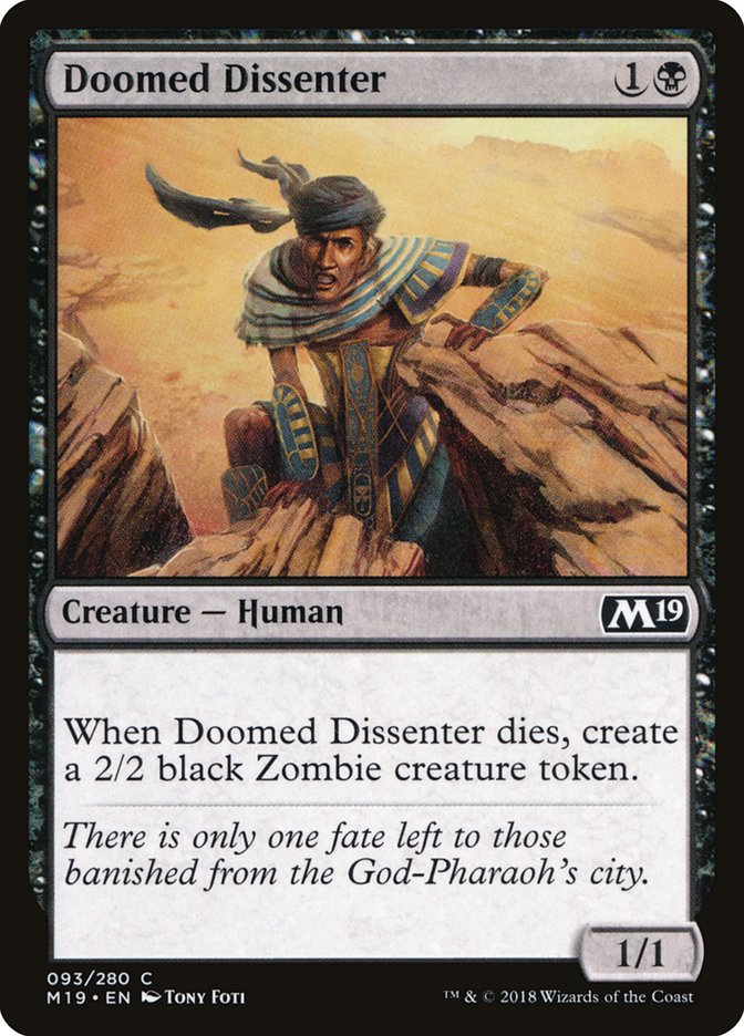 Doomed Dissenter [Core Set 2019] | Game Master's Emporium (The New GME)
