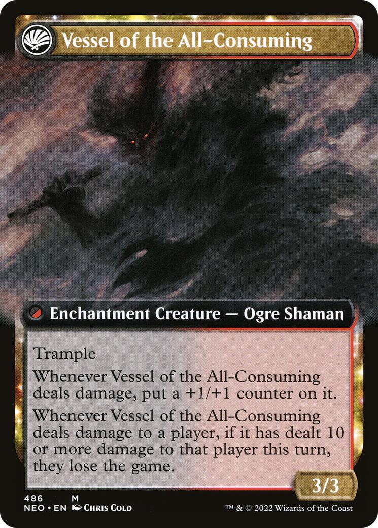 Hidetsugu Consumes All // Vessel of the All-Consuming (Extended Art) [Kamigawa: Neon Dynasty] | Game Master's Emporium (The New GME)