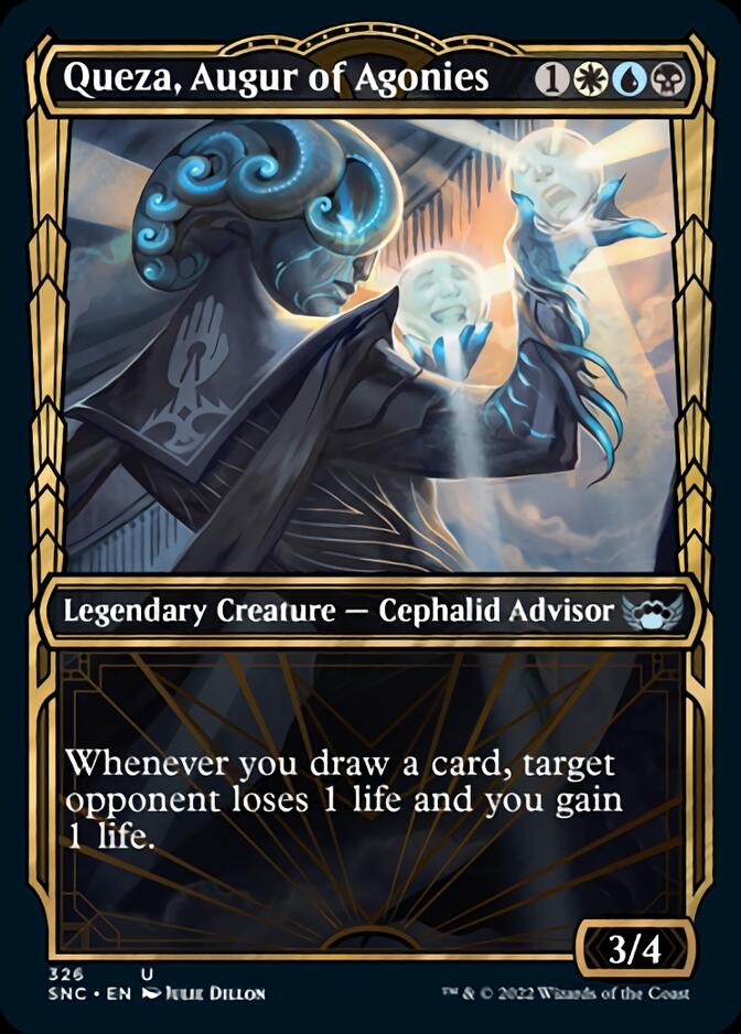 Queza, Augur of Agonies (Showcase Golden Age) [Streets of New Capenna] | Game Master's Emporium (The New GME)