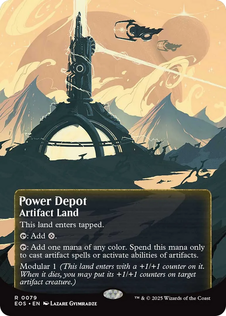 Power Depot (0079) (Borderless) [Edge of Eternities: Stellar Sights] | Game Master's Emporium (The New GME)