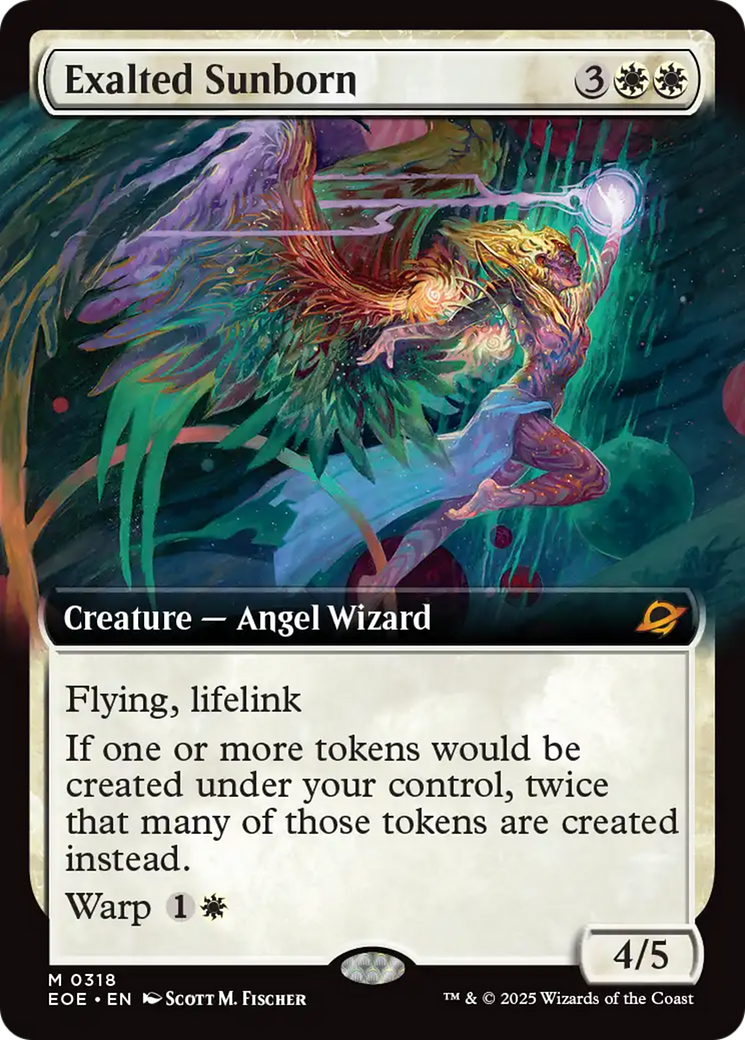 Exalted Sunborn (Extended Art) [Edge of Eternities] | Game Master's Emporium (The New GME)