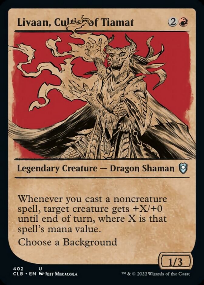 Livaan, Cultist of Tiamat (Showcase) [Commander Legends: Battle for Baldur's Gate] | Game Master's Emporium (The New GME)